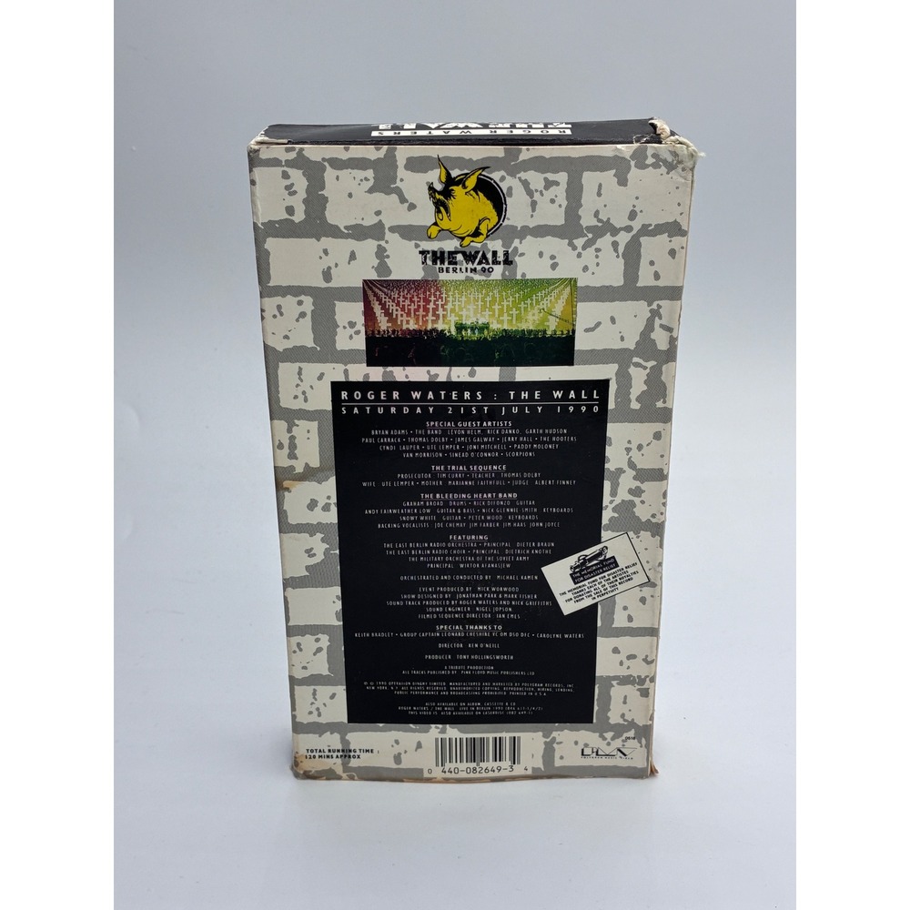 Roger Waters The Wall Live in Berlin 1990 VHS Tape with Box - Picture 2 of 7